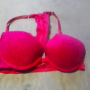 Pink bra